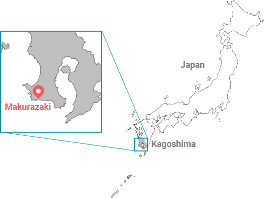 Makurazaki Map